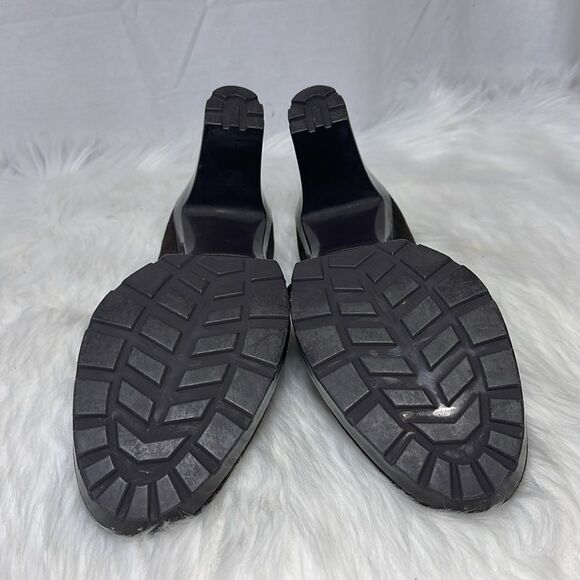 Coach Lilas Brown Suede Platform Mary Jane Heels Sz 7.5 - Picture 5 of 5